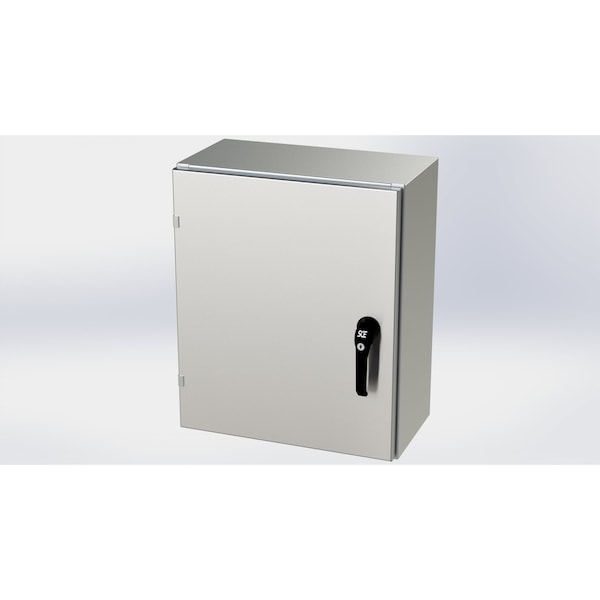 3 Point Latch with Padlock Handle Electrical Enclosures, 24 in H, 10 in D, 20 in W